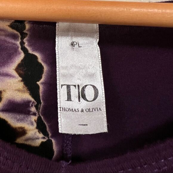 👠Thomas & Olivia tie dye boho top. Size P/L - Picture 6 of 7